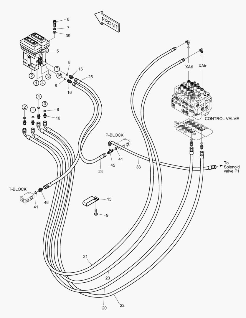 Схема ТРУБОПРОВОД СЕРВОУПРАВЛЕНИЯ-НАПОЛЬНАЯ ПЛИТА SUB.(2)