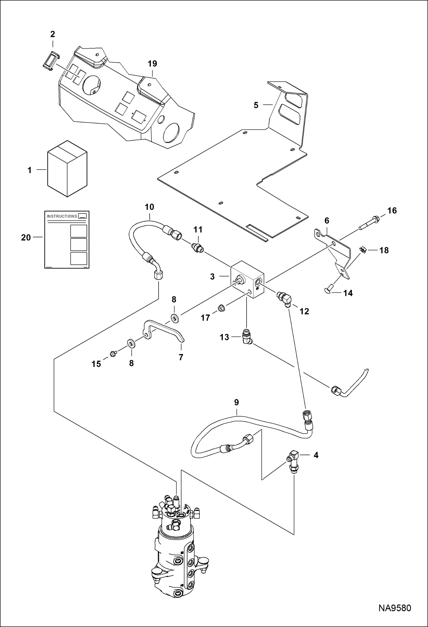 КОМПЛЕКТ КЛАПАНА УДЛИНЕНИЯ ГУСЕНИЦЫ