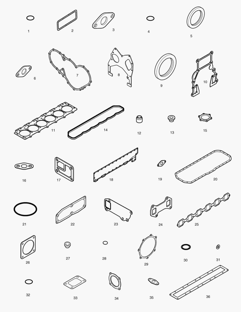 КОМПЛЕКТ ПРОКЛАДОК ДЛЯ КАПИТАЛЬНОГО РЕМОНТА-ВСЕ