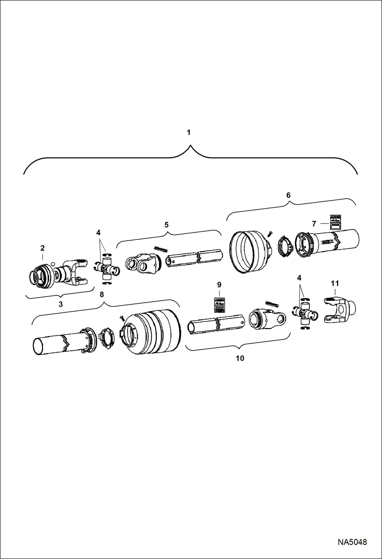 ФРЕЗА (ВАЛ ОТБОРА МОЩНОСТИ) (СРЕЗНОЙ ШТИФТ) (3RC60SB AL1M) (3RC72SB AL1N) (3RC60SC AL1K) (3RC72SC AL1L)