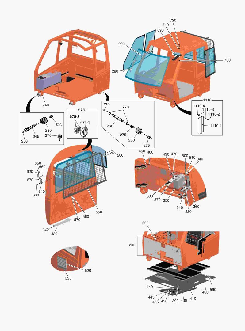 G310-6 CAB EQUIPMENT OUTSIDE