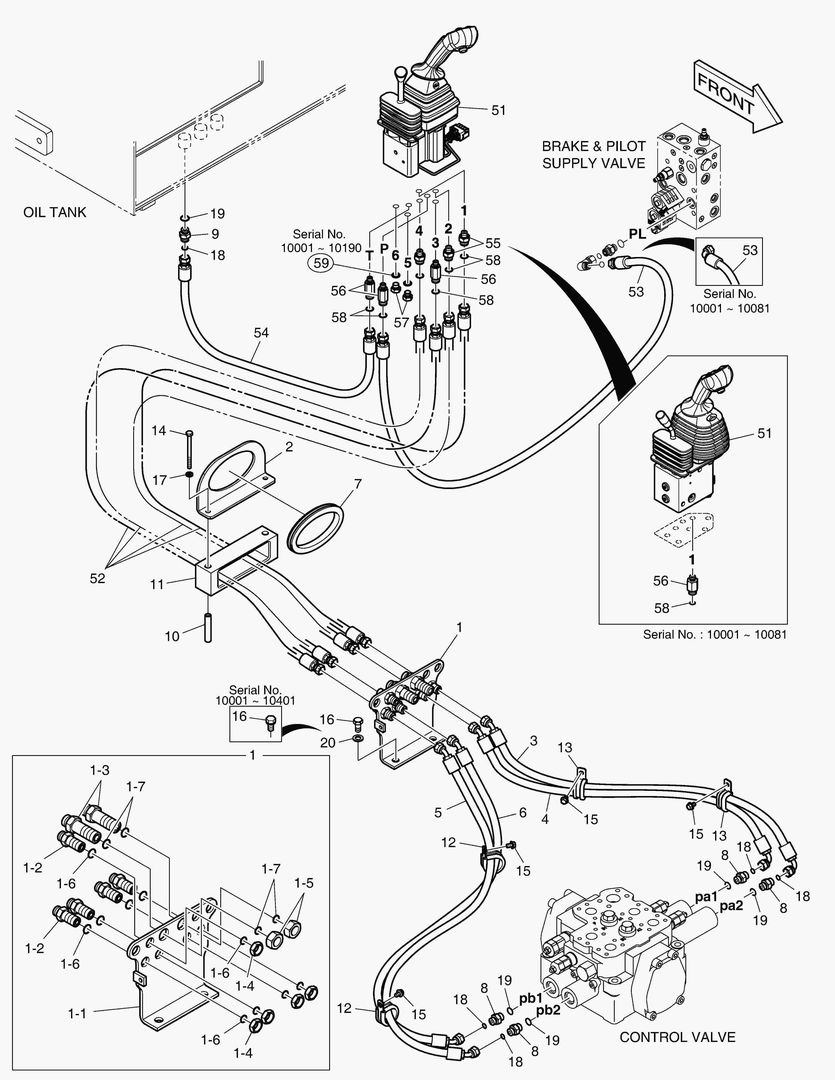 ТРУБОПРОВОД СЕРВОУПРАВЛЕНИЯ - 2 КАТУШКИ