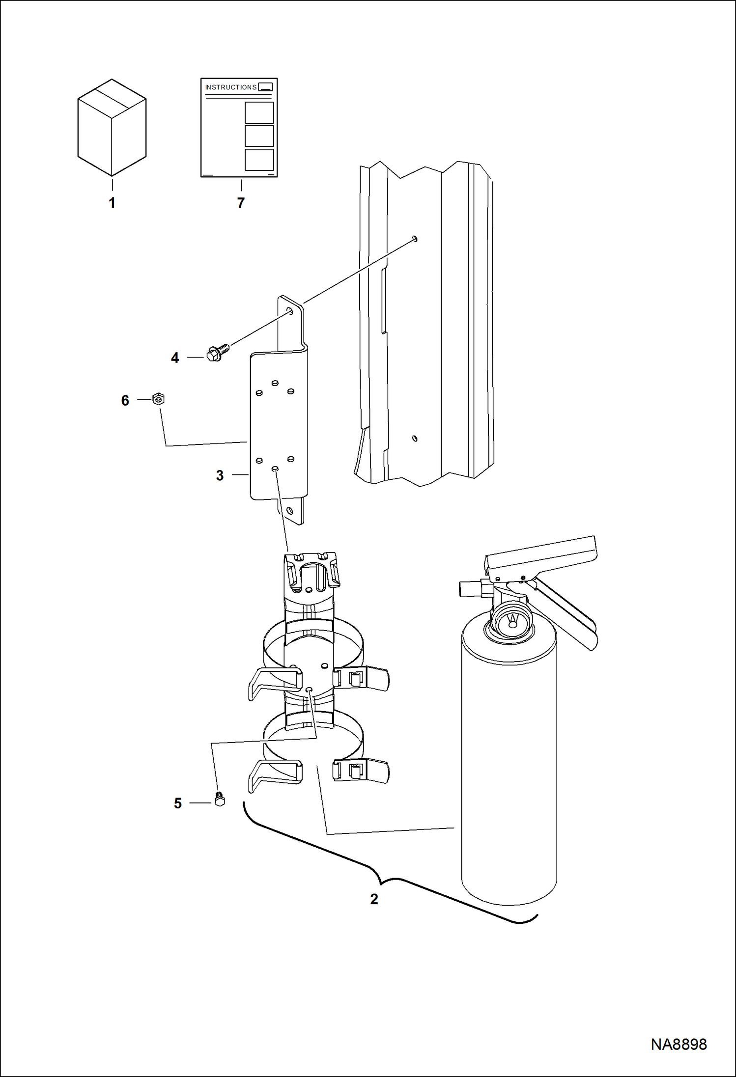 ОГНЕТУШИТЕЛЬ КОМПЛЕКТ (КАБИНА)