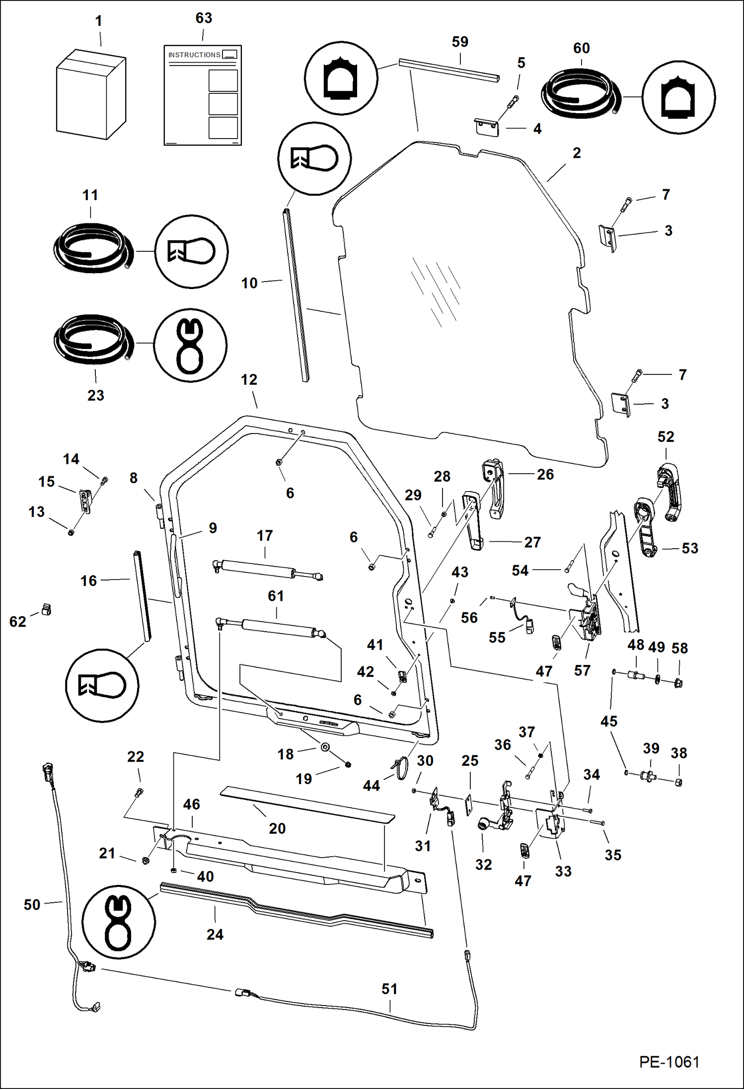 ДВЕРЦА КАБИНЫ (СПЕЦИАЛЬНЫЕ ПРИЛОЖЕНИЯ)