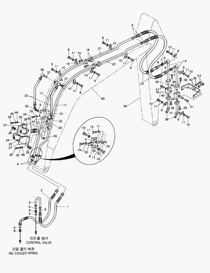 КРЕПЛЕНИЕ ТРУБОПРОВОДА-ДЛЯ ВЫКЛЮЧАТЕЛЯ