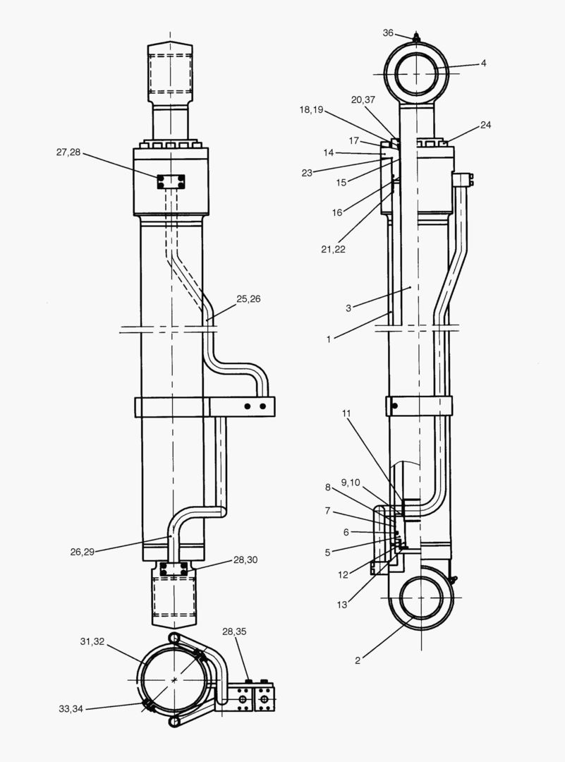 6611 BOOM CYLINDER(L.H) [84~]