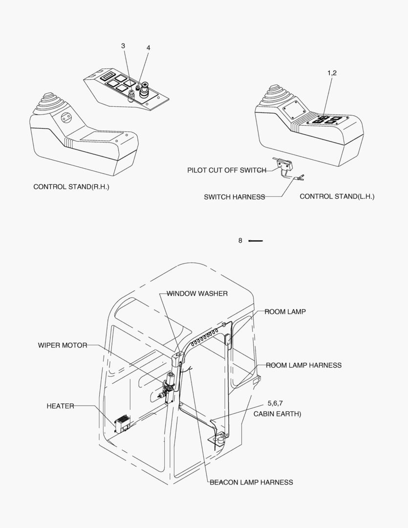 ЭЛЕКТРИЧЕСКИЕ ЗАПЧАСТИ-КАБИНА