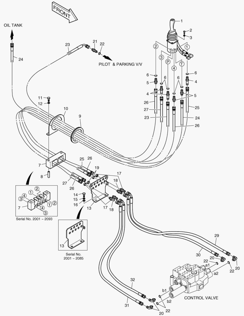 ТРУБОПРОВОД СЕРВОУПРАВЛЕНИЯ-2 КАТУШКИ
