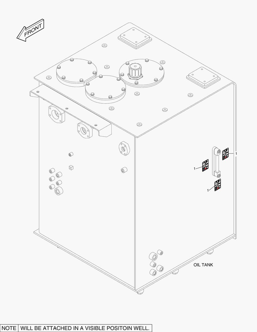 5330 DECAL - OIL CHECK (STANDARD TEMPERATURE)