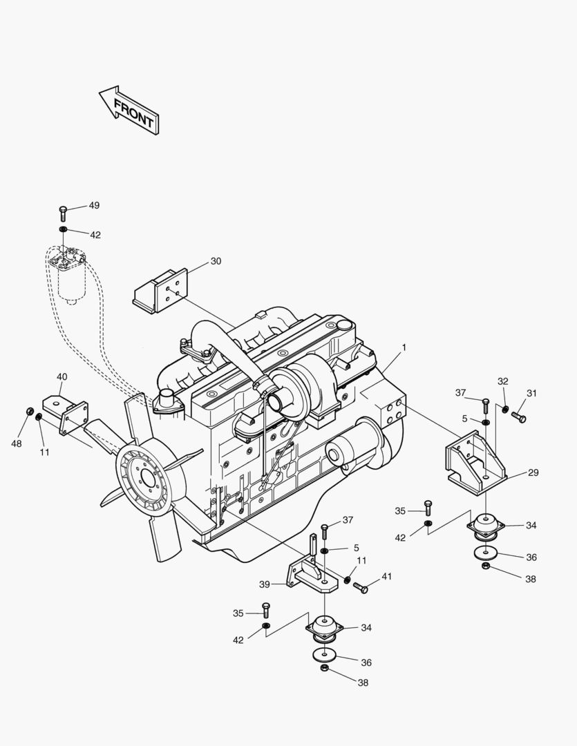 МОНТАЖ ДВИГАТЕЛЯ