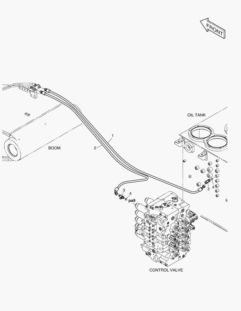 ТРУБОПРОВОД СЕРВОУПРАВЛЕНИЯ-КЛАПАН ЗАМКА РУКОЯТИ