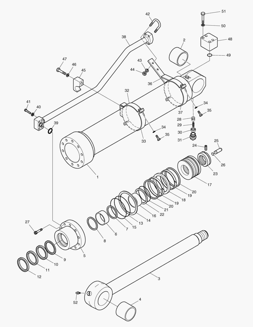 Спецтехника 4480 ARM CYLINDER - ARM 2.3m (ARTI. BOOM) [5001~5867] - главное фото