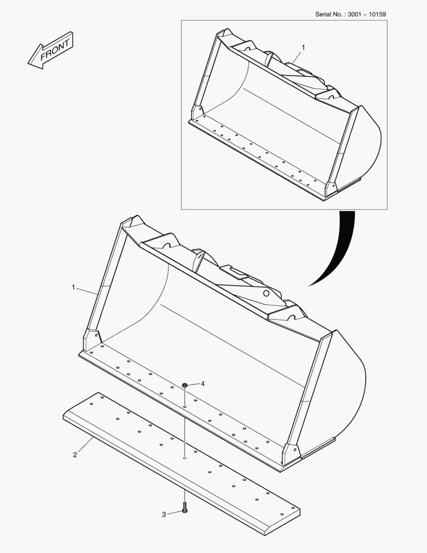 5230 BUCKET - 3.9гЋҐ - CUTTING EDGE