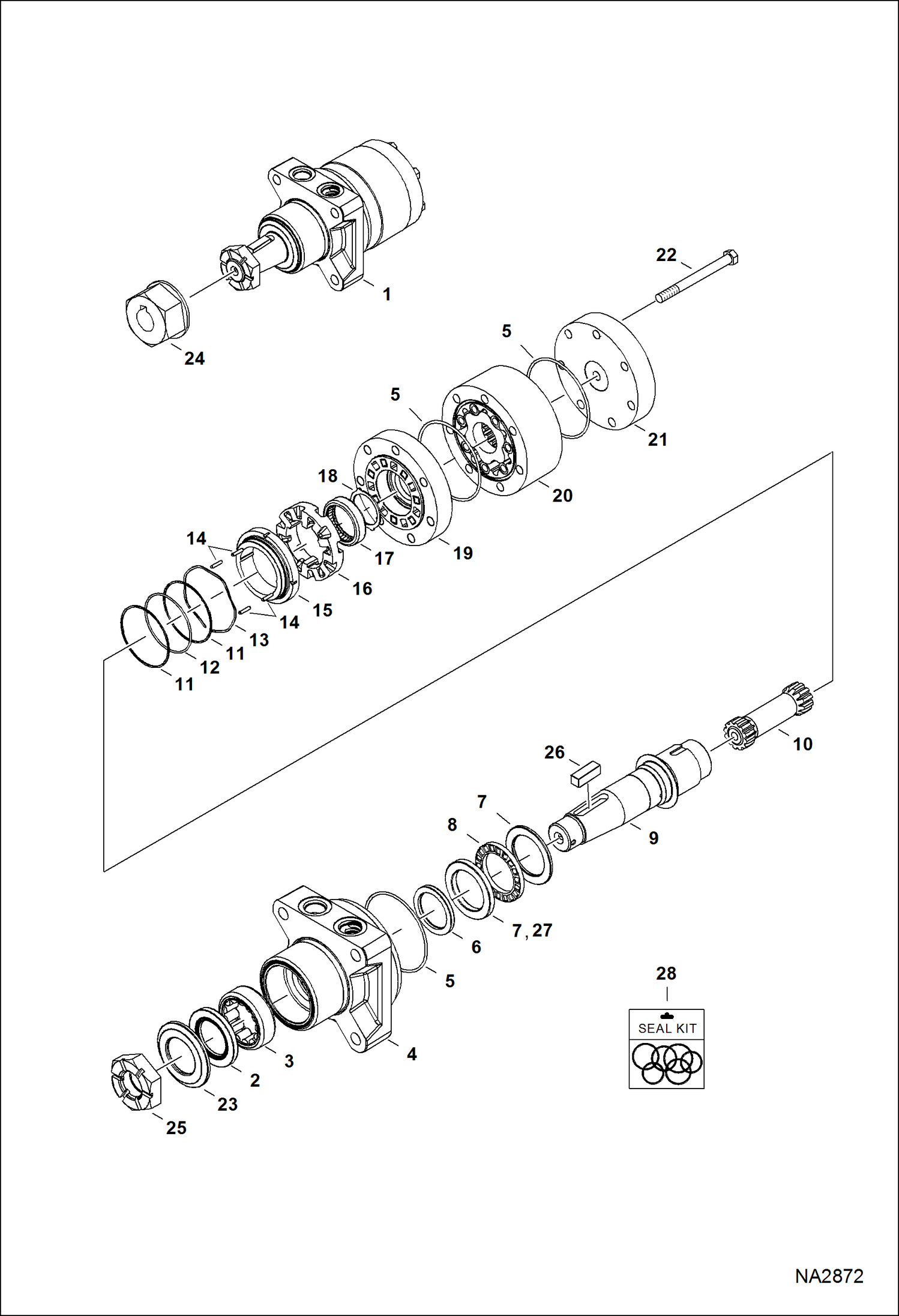 ЩЕТКА УГЛОВАЯ ПОВОРОТНАЯ (ГИДРАВЛИЧЕСКИЙ ДВИГАТЕЛЬ) (84-- 662700301 И ВЫШЕ)