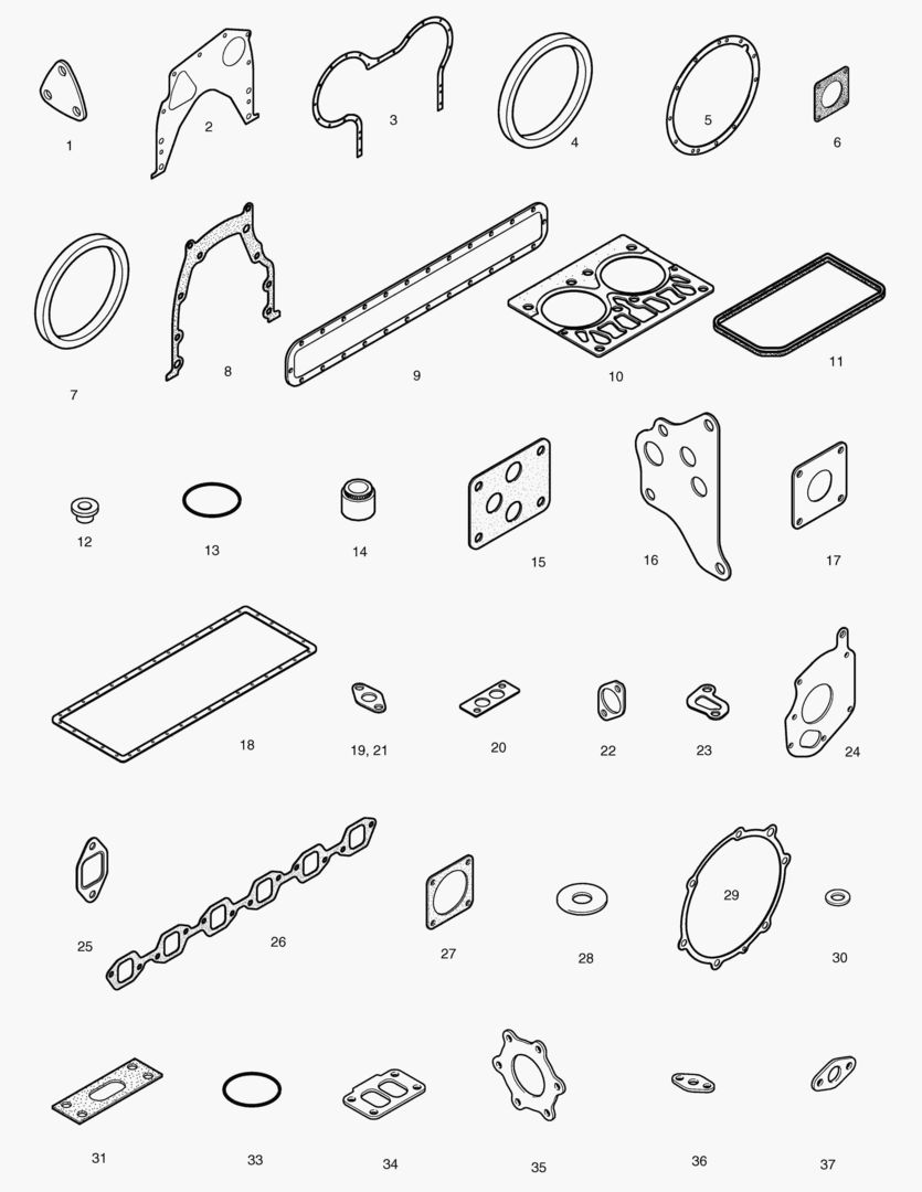 КОМПЛЕКТ ПРОКЛАДОК ДЛЯ КАПИТАЛЬНОГО РЕМОНТА-ВСЕ