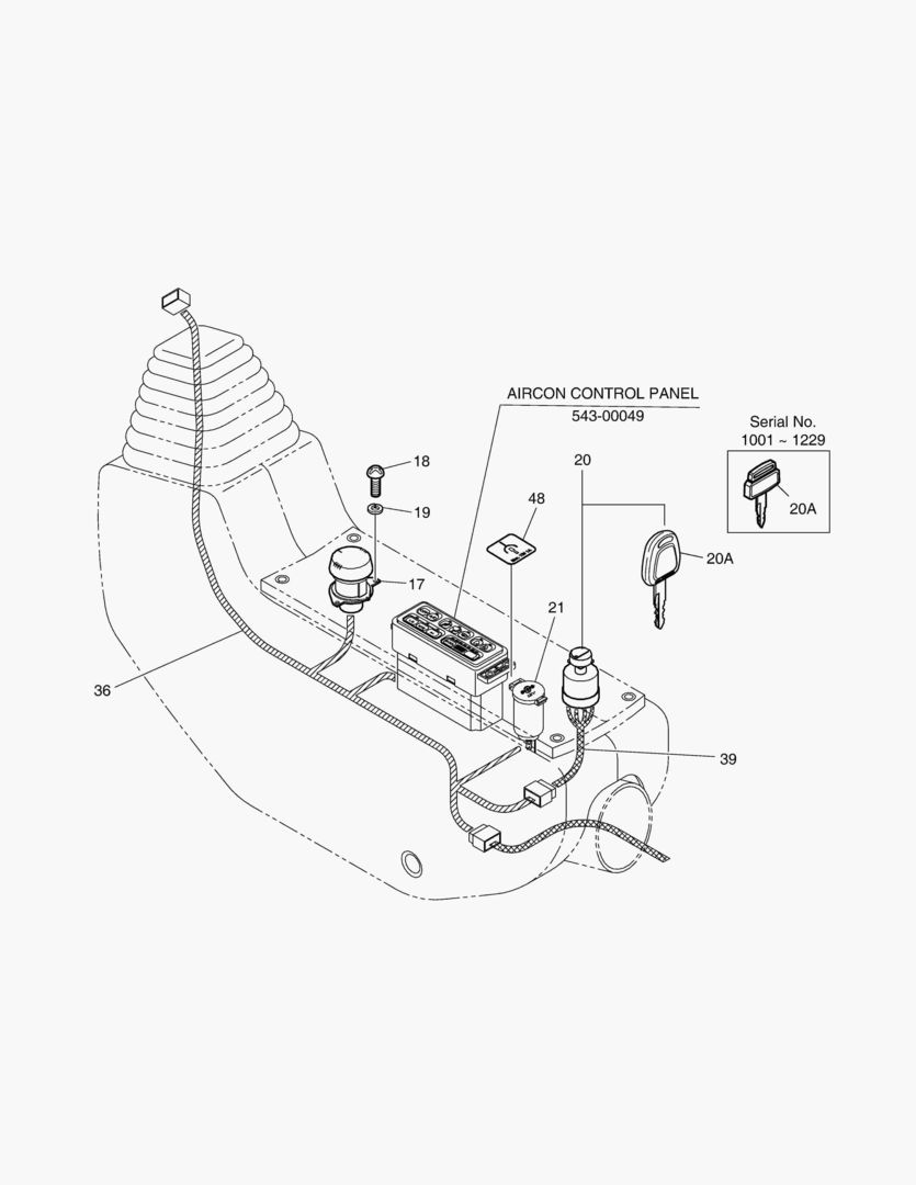 ЭЛЕКТРИЧЕСКИЕ ЗАПЧАСТИ(2)-ПУЛЬТ УПРАВЛЕНИЯ(ПРАВОСТОРОННИЙ)