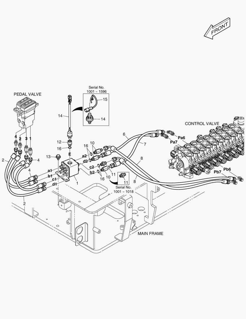 ТРУБОПРОВОД СЕРВОУПРАВЛЕНИЯ - СИГНАЛ ЗАДНЕГО ХОДА