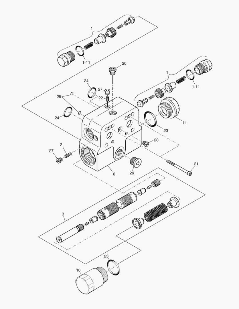 Спецтехника 4231 TRAVEL MOTOR - COUNTER BALANCE VALVE [3751~] - главное фото