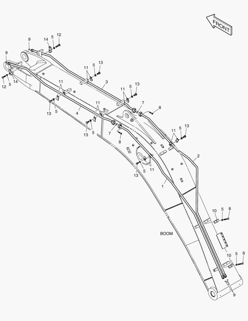 ГИДРОСИСТЕМА СТРЕЛЫ - СТРЕЛА 4.4 м (ВРАЩАЮЩИЙСЯ)