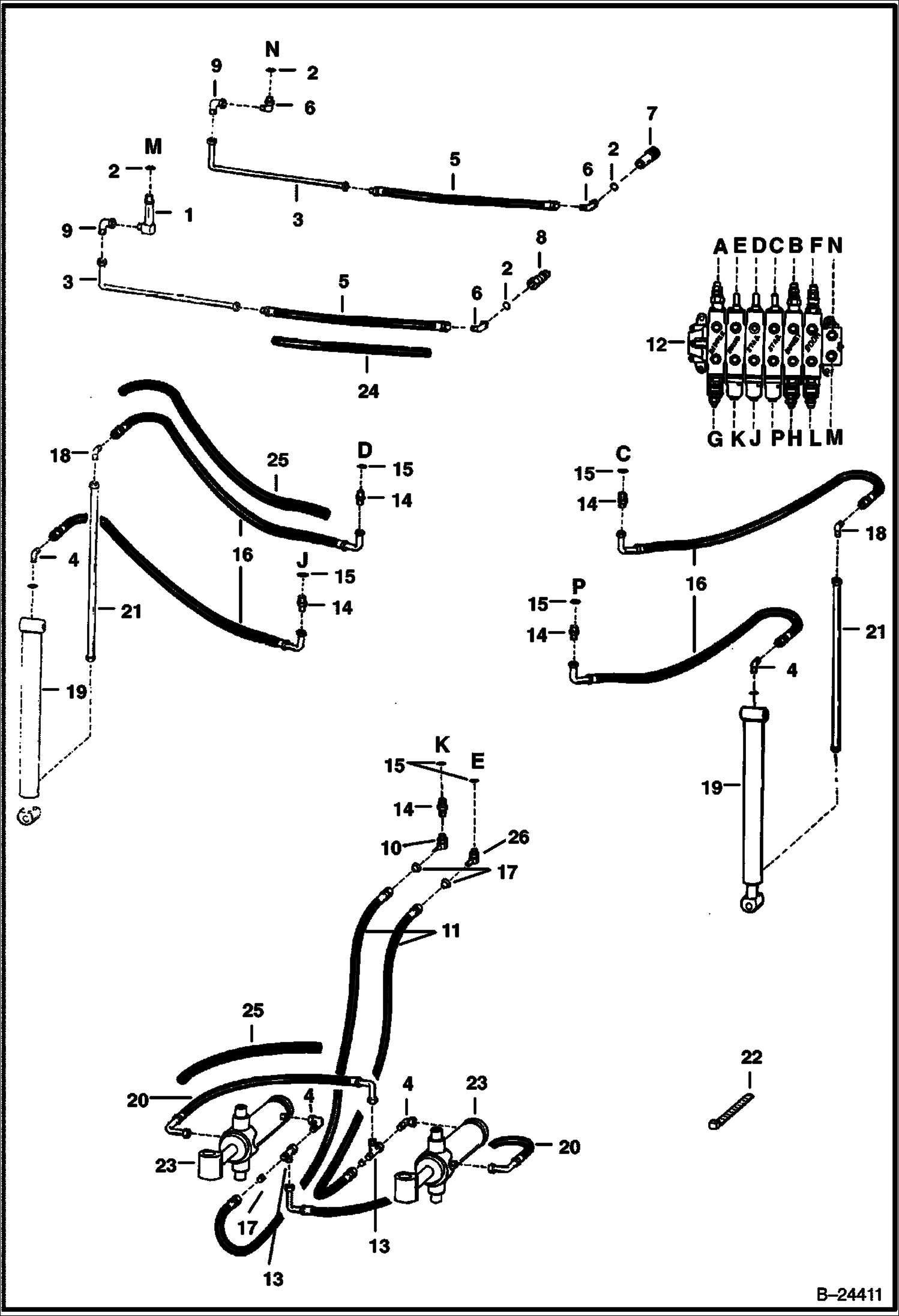 ГИДРОСИСТЕМА - РАМА ШАССИ 933S
