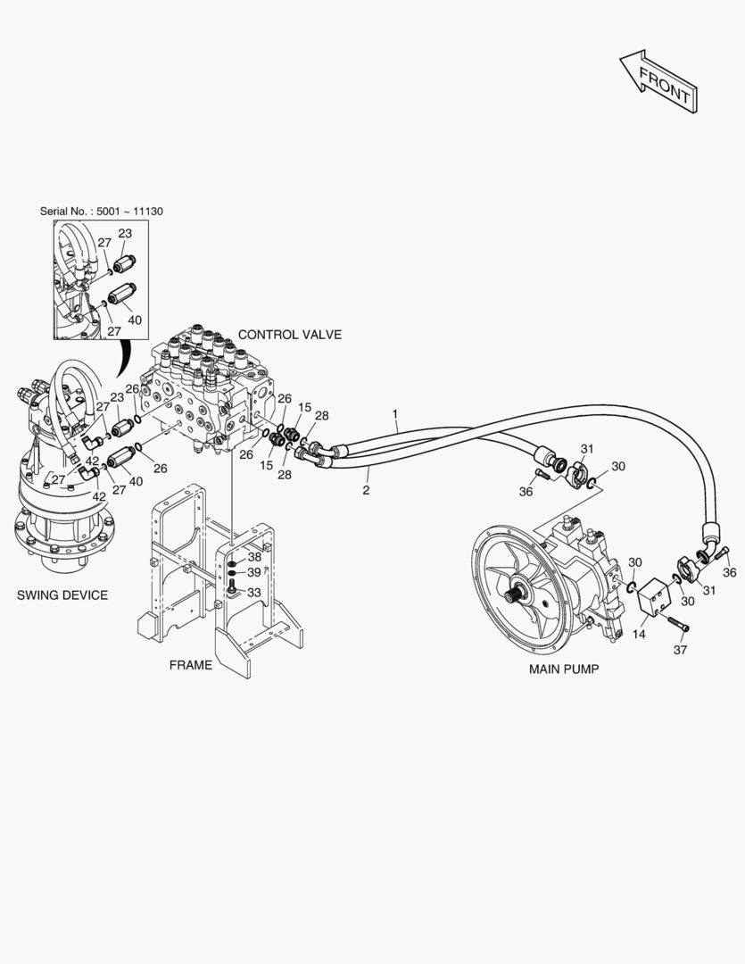 ГЛАВНАЯ МАГИСТРАЛЬ(1) - НАСОС, ПОВОРОТ