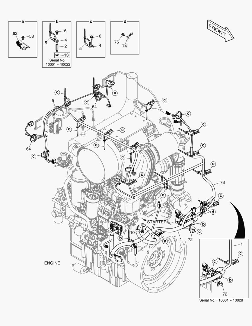 Схема ЭЛЕКТРИЧЕСКИЕ ЗАПЧАСТИ - ДВИГАТЕЛЬ
