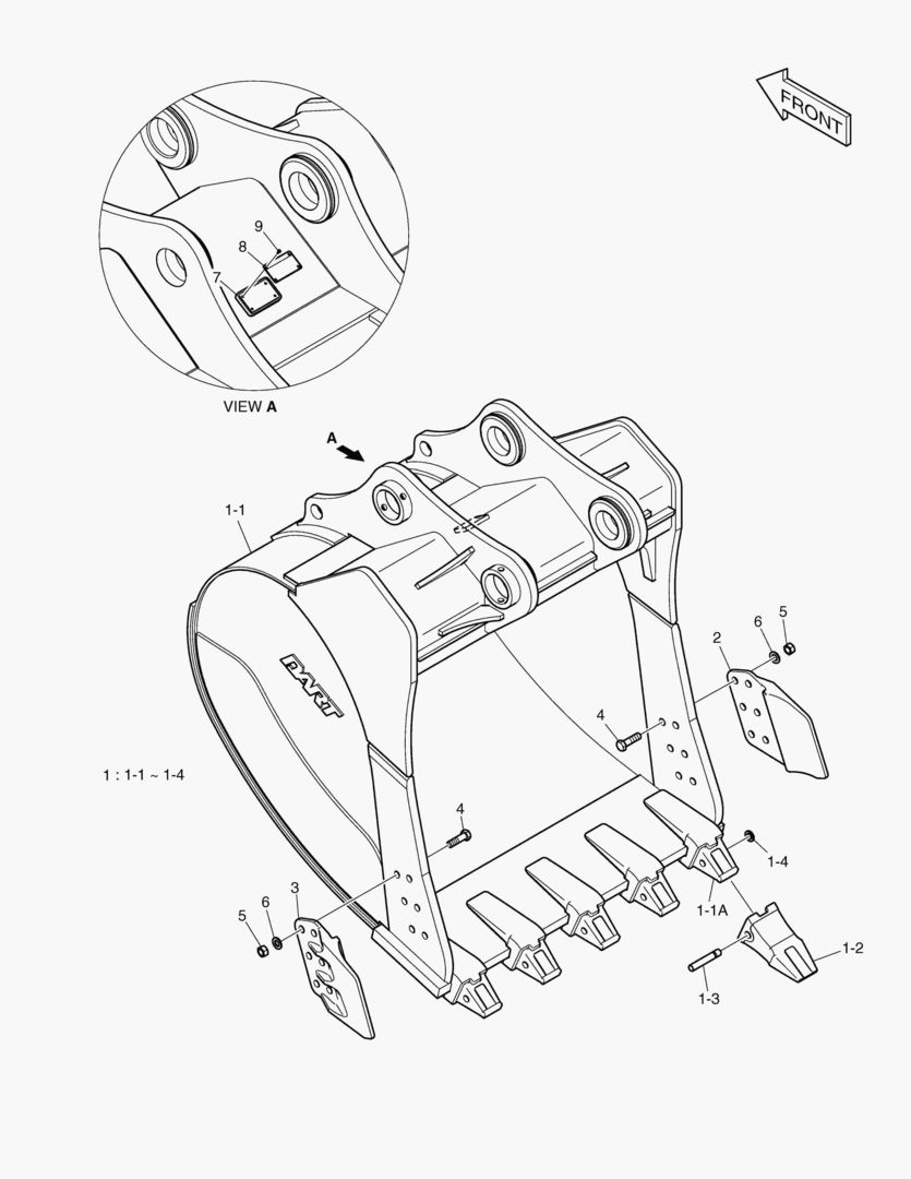 Схема 6940 BUCKET ASS`Y - 2.29mВі - HEAVY DUTY