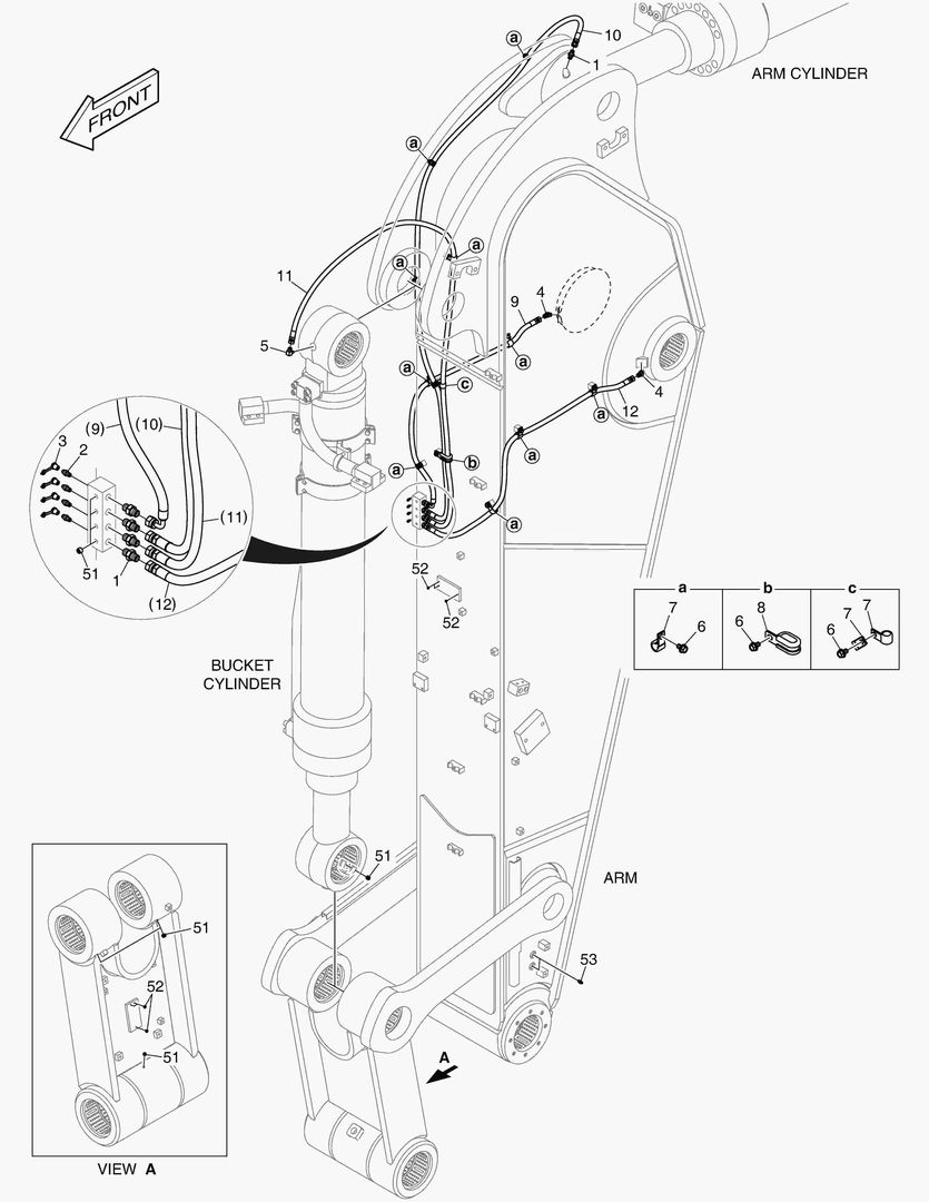 ТРУБОПРОВОД СМАЗОЧНОЙ СИСТЕМЫ - РУКОЯТЬ 2.9 м