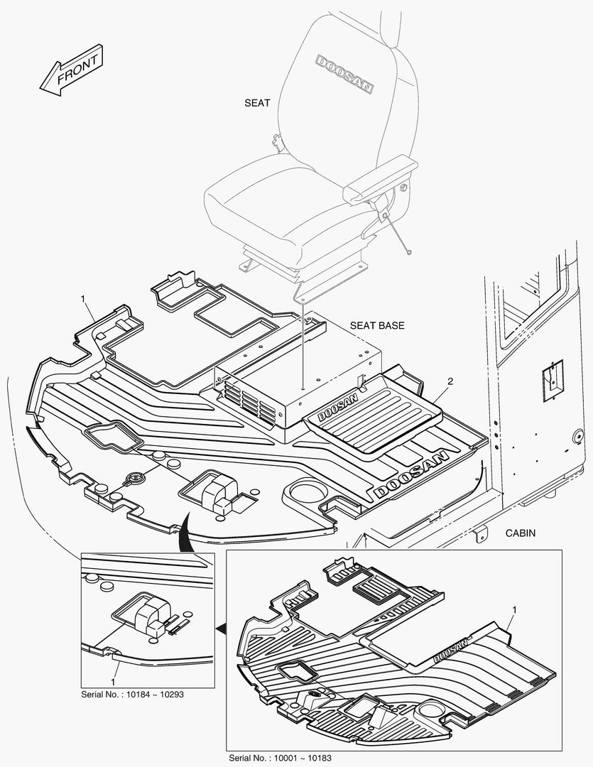 КОВРИК НА ПОЛУ КУЗОВА