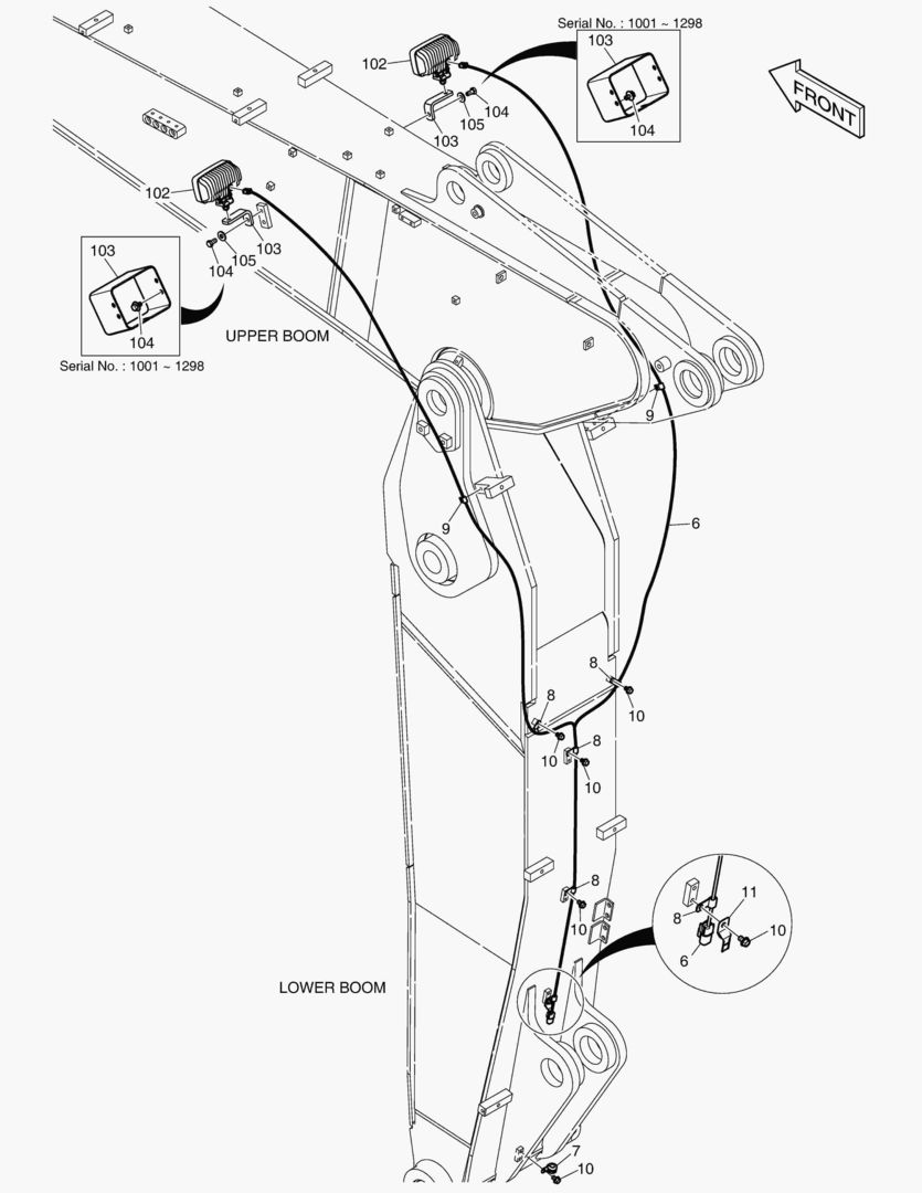 7670 ELECTRIC PARTS - WORKING LAMP(LED) - ARTI
