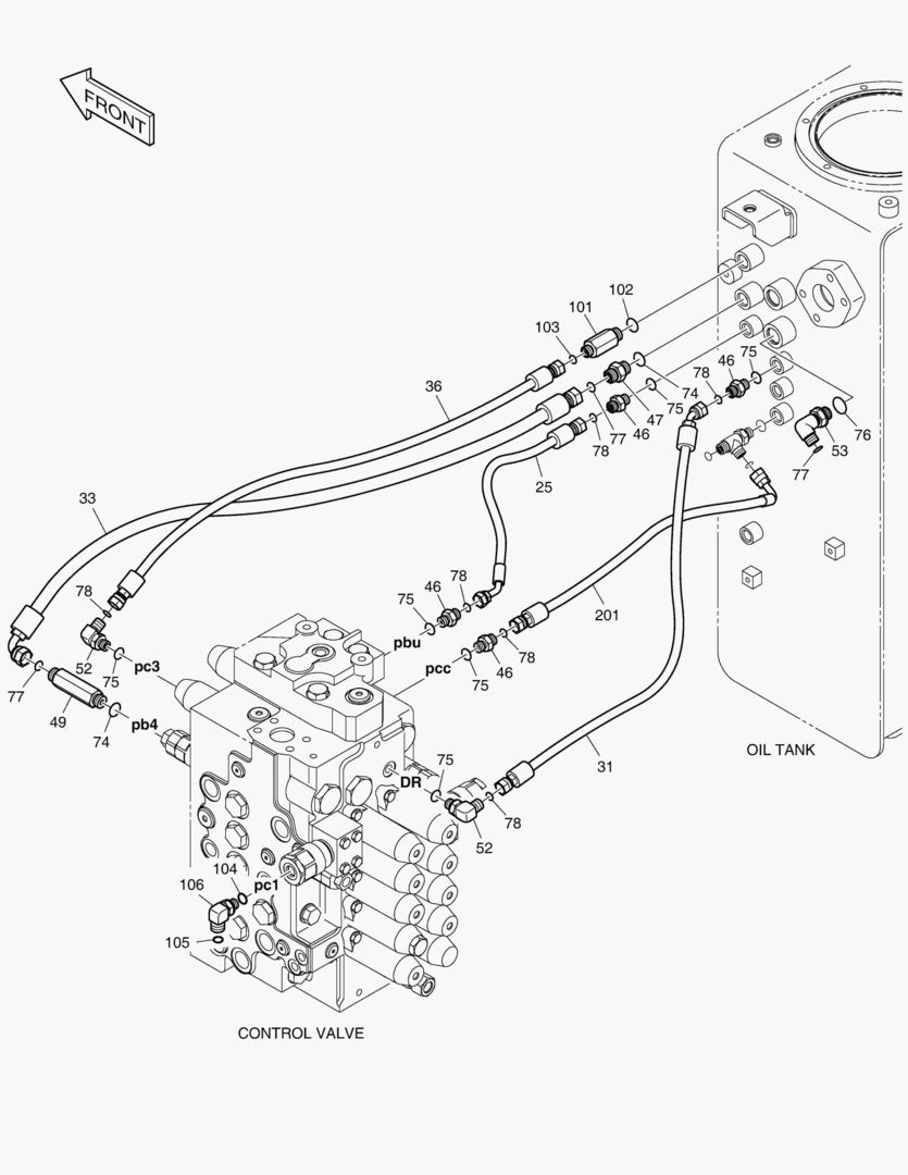 ТРУБОПРОВОД СЕРВОУПРАВЛЕНИЯ(5)