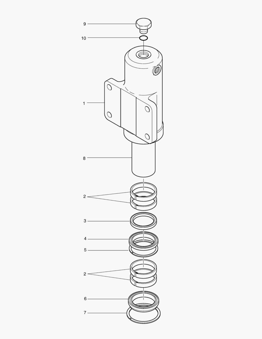 Спецтехника 4411 CHOCKING CYLINDER-R.H [2108~]