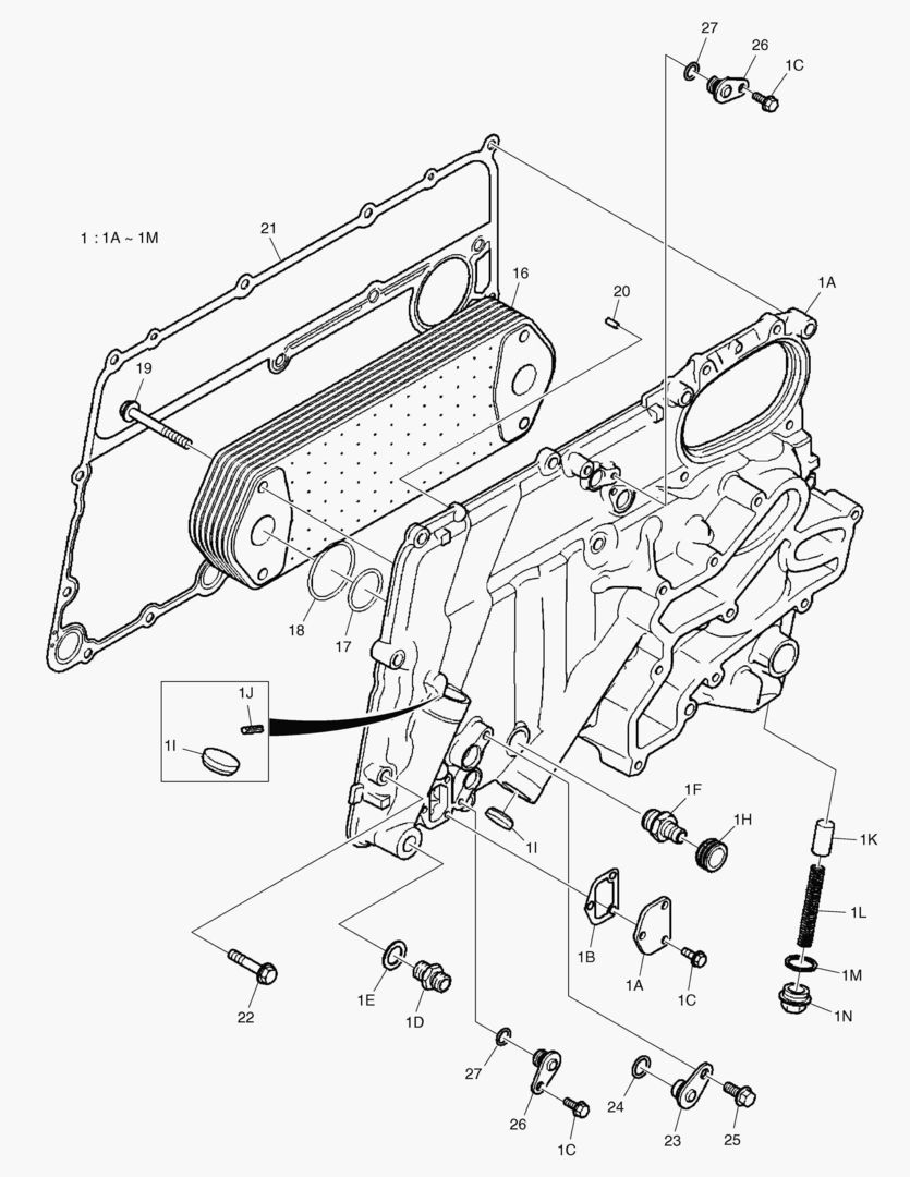Спецтехника G011-180 OIL COOLER - главное фото