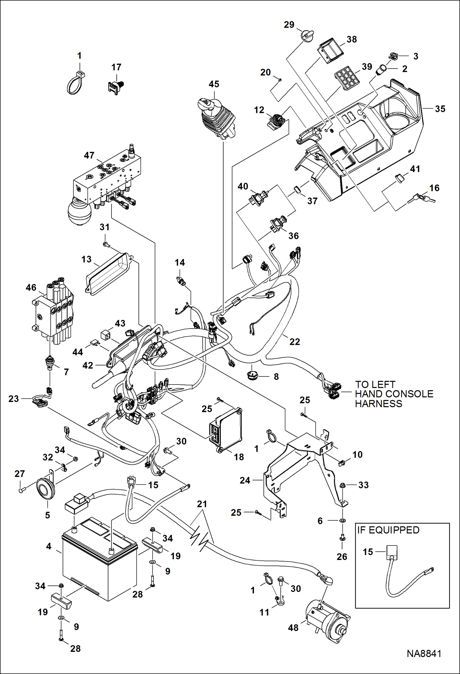 ЭЛЕКТРИЧЕСКИЕ УСТРОЙСТВА УПРАВЛЕНИЯ (ПРАВОСТОРОННЯЯ КОНСОЛЬ)