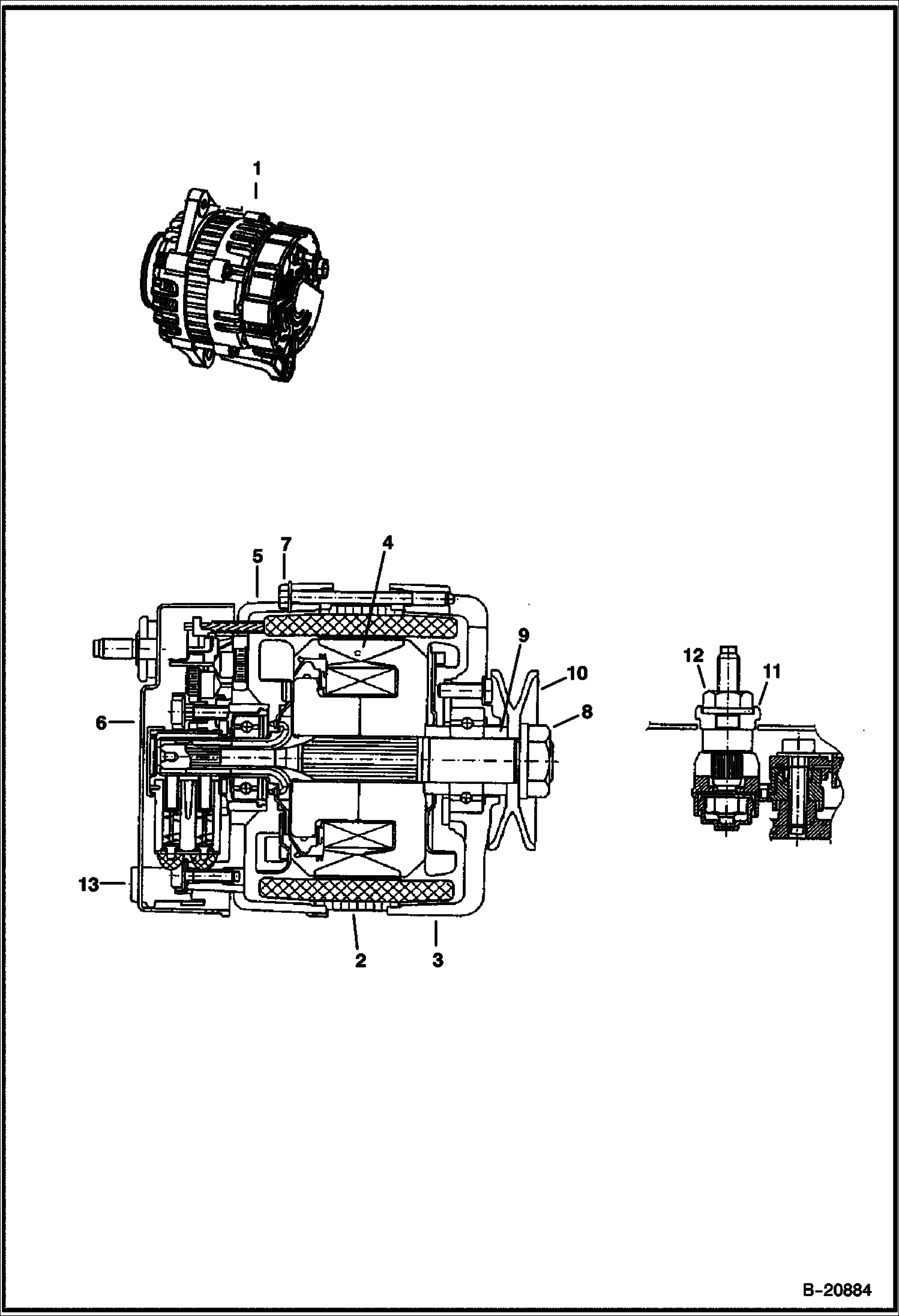 Схема ГЕНЕРАТОР ПЕРЕМЕННОГО ТОКА (VALEO)