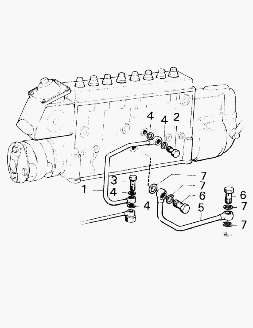 G010-95 LUBRICATION OIL PIPE; INJECTION PUMP