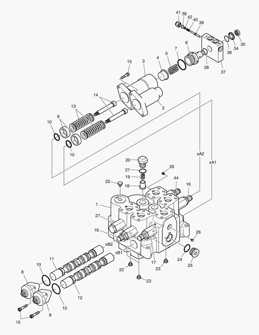 РЕГУЛИРУЮЩИЙ КЛАПАН - 2 КАТУШКИ (P ТИП)