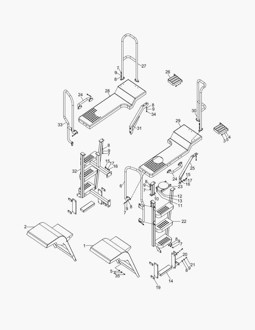 5420 FENDER & LADDER ASSY(Fuel Filler Pump) [10537~]