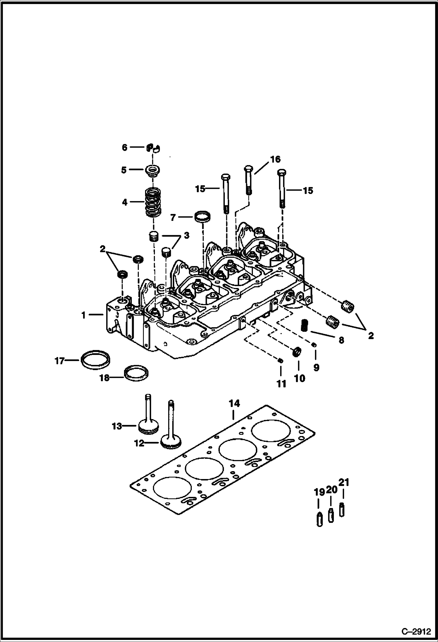Схема ГОЛОВКА БЛОКА ЦИЛИНДРОВ