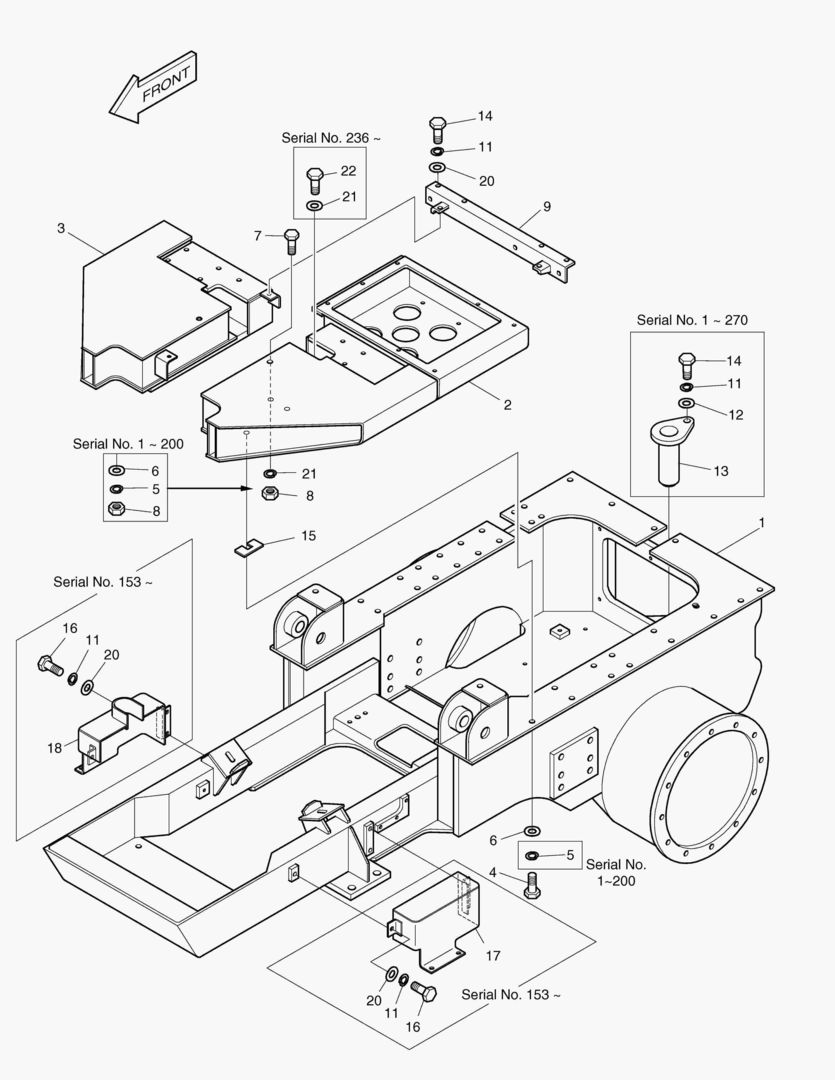 РАМА-ЭКСПОРТИРУЕМОЕ ОБОРУДОВАНИЕ(ГУСЕНИЦА 1800 мм)