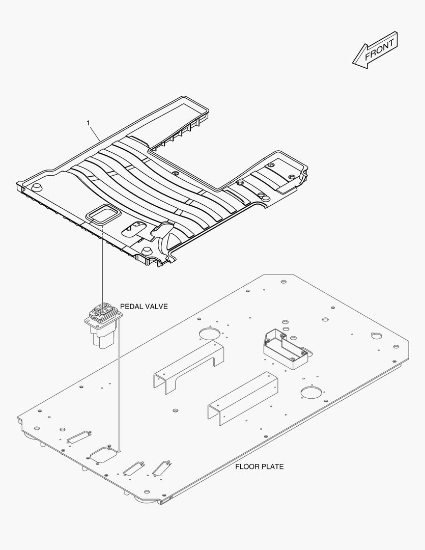 7065 FLOOR MAT - TWO WAY & ROTATING(NON STT) [5125~]