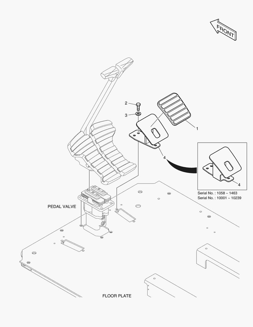 Схема ПОДСТАВКА ДЛЯ НОГ - ПРАВОСТОРОННИЙ