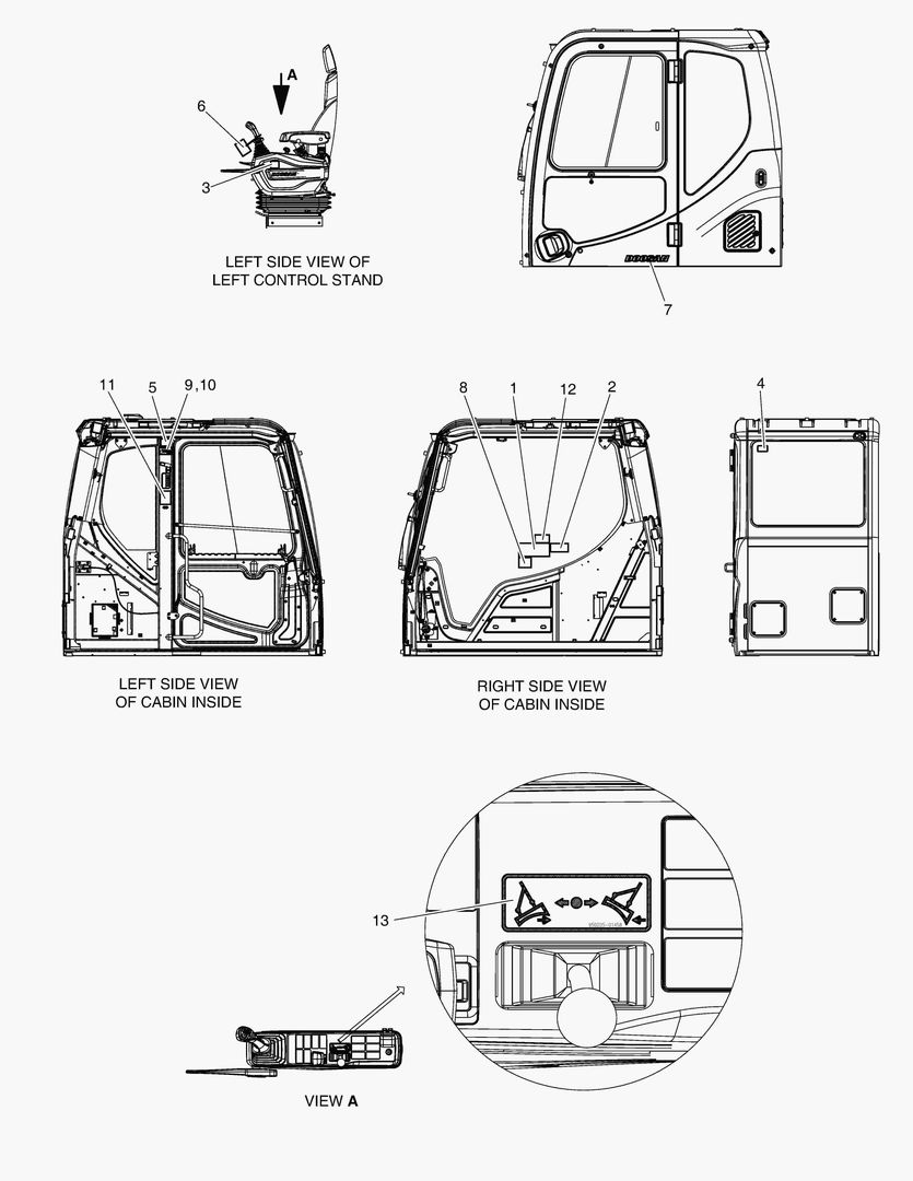 5130 NAME PLATE - CABIN(EXPORT) [1001~1163]