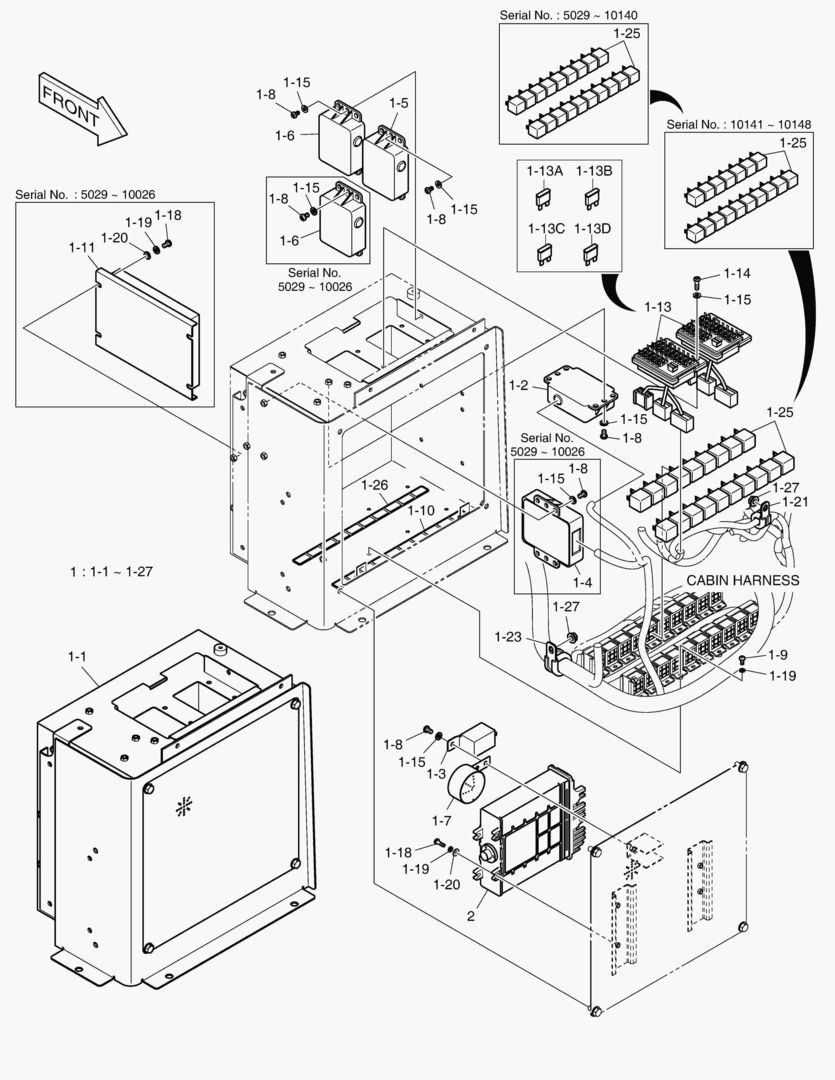 1511 ELECTRIC BOX - FNR LEVER [5029~]