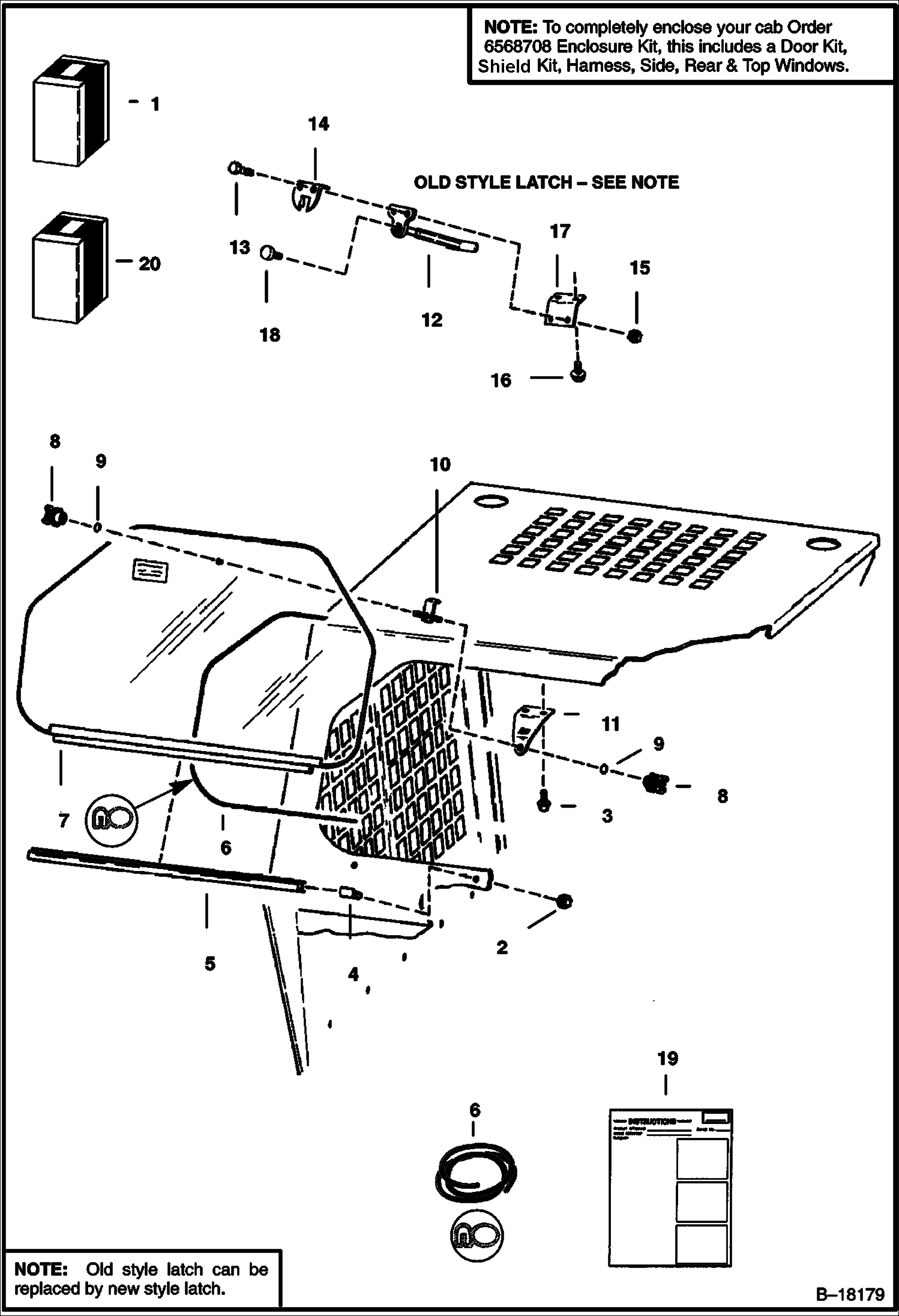 Схема ОКНА КАБИНЫ (ЗАДНИЙ) (СЕРИЙНЫЙ НОМЕР 15001 И ВЫШЕ)