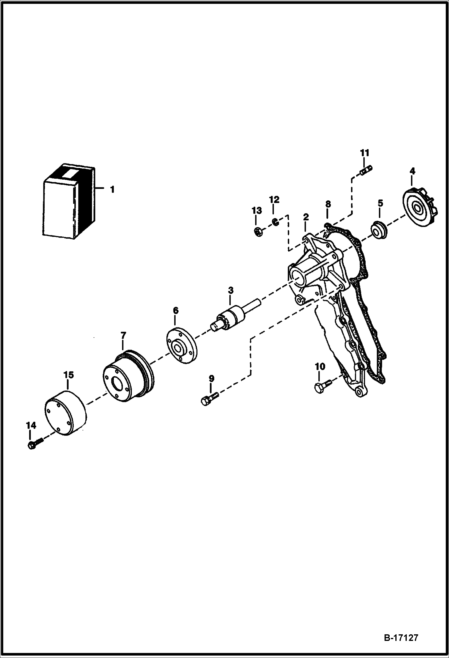 ВОДЯНАЯ ПОМПА (KUBOTA - V2003T)