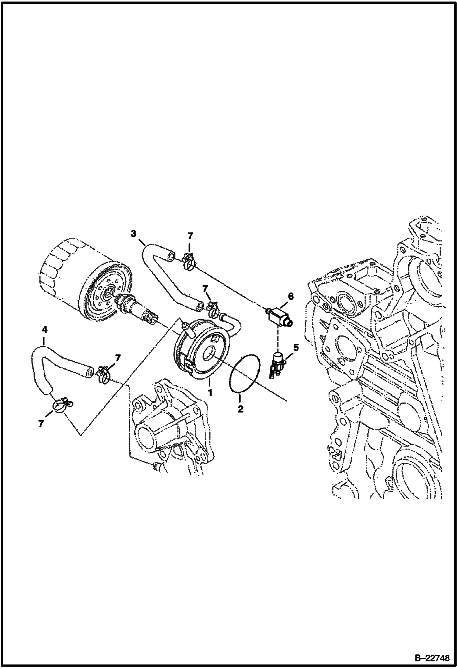 МАСЛЯНЫЙ РАДИАТОР (KUBOTA - V2003TMDI - TIER II)