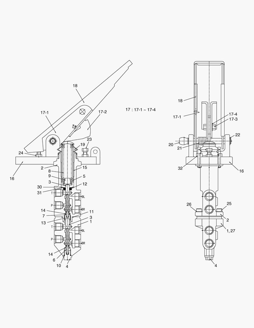 3580 BRAKE FOOT VALVE [10001~10008]
