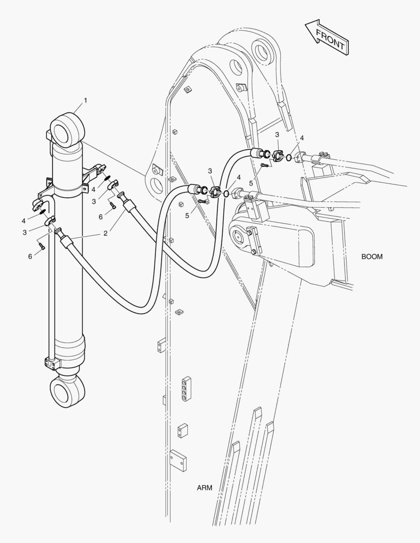 ГИДРОСИСТЕМА РУКОЯТИ - РУКОЯТЬ 3.2 м