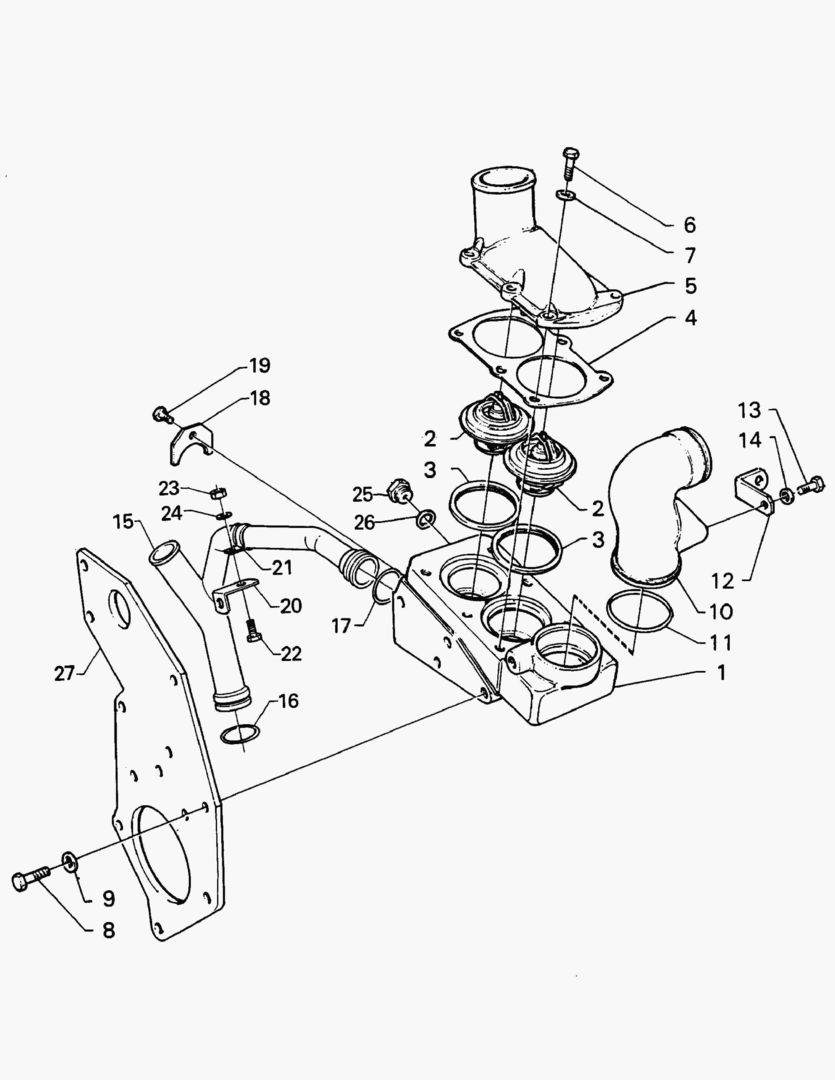 Спецтехника G010-73 THERMOSTAT HOUSING - главное фото